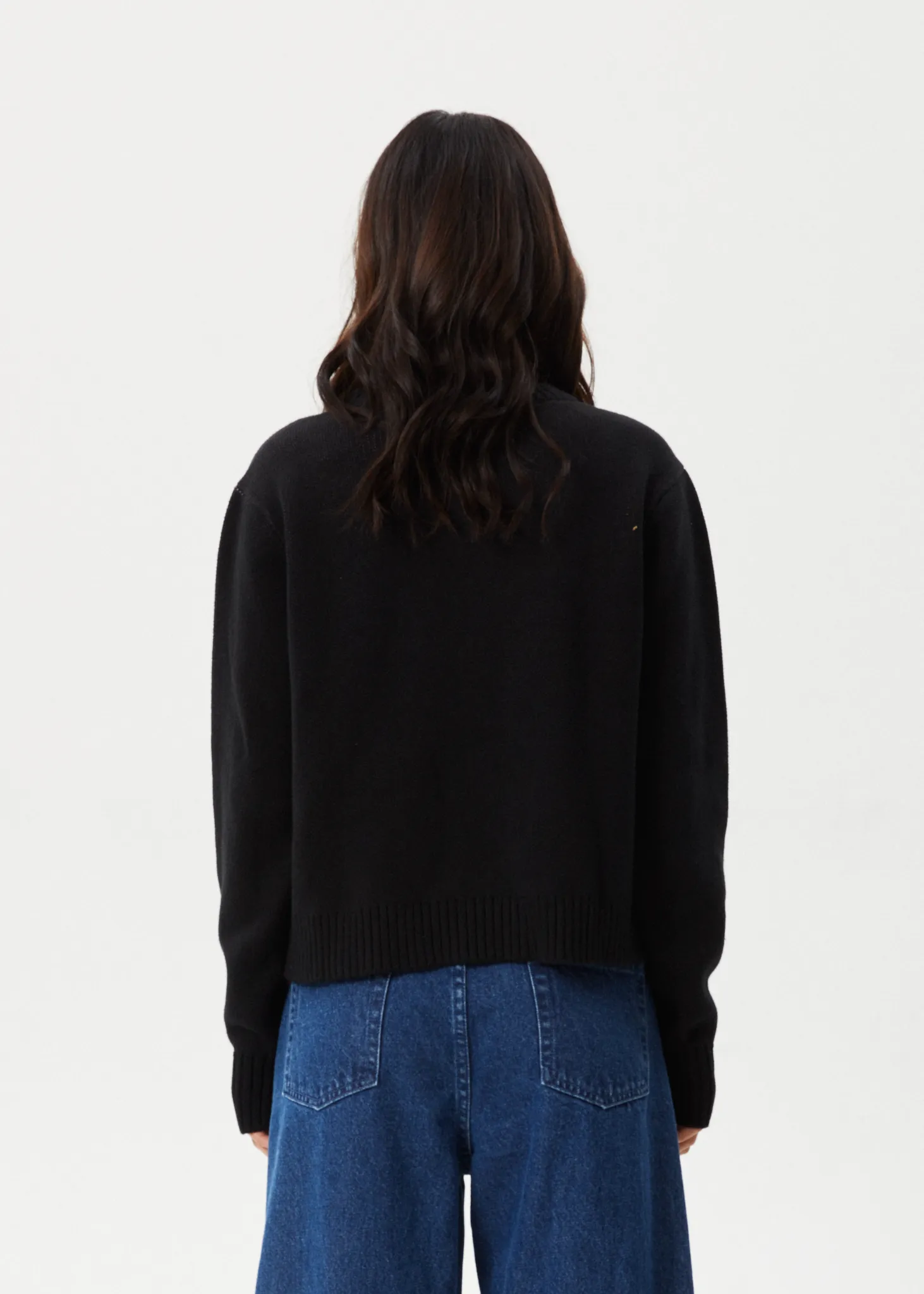 AFENDS Womens Gravity - Knit Crew Neck - Black