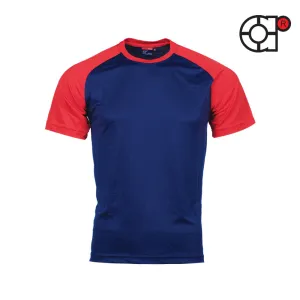 ARORA SHORT SLEEVE MICROFIBER RAGLAN TEE (NAVY)