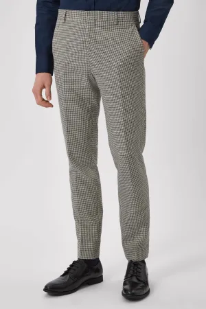 Avebury Slim Fit Brown Check Trousers - ARCHIVE