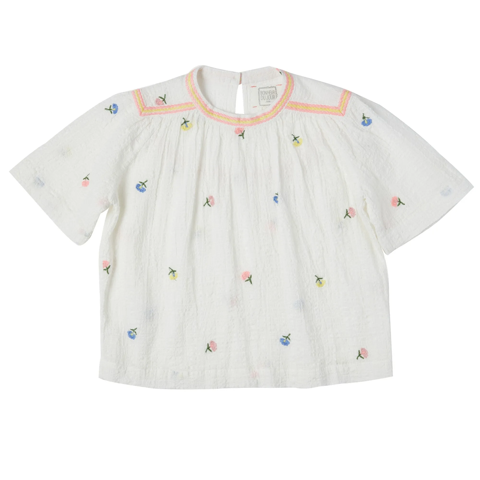 Bonheur du Jour Paris Marthe Baby   Girl Blouse Blanc