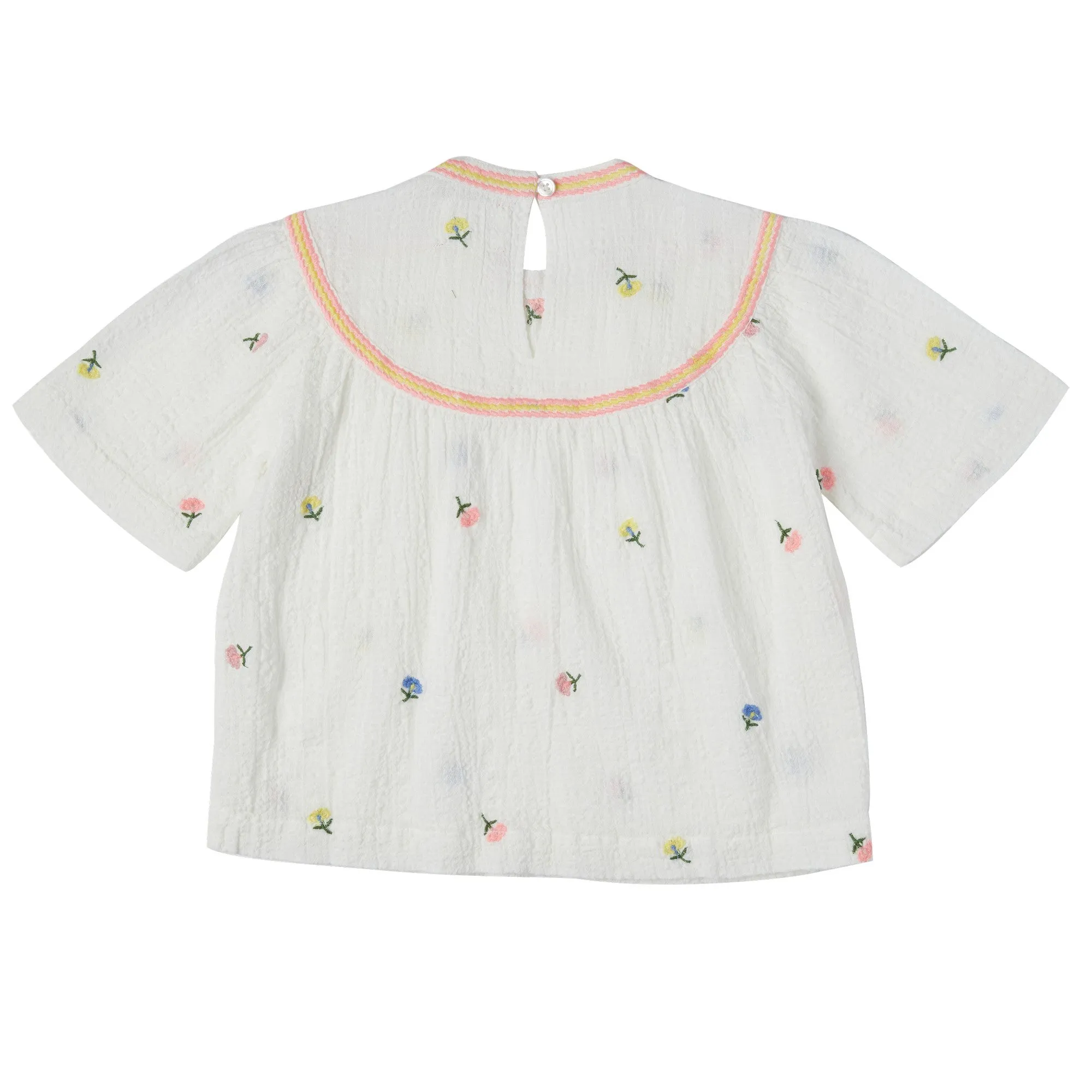 Bonheur du Jour Paris Marthe Baby   Girl Blouse Blanc