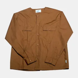 Boysnextdoor Round Collar Shirt Jacket Brown