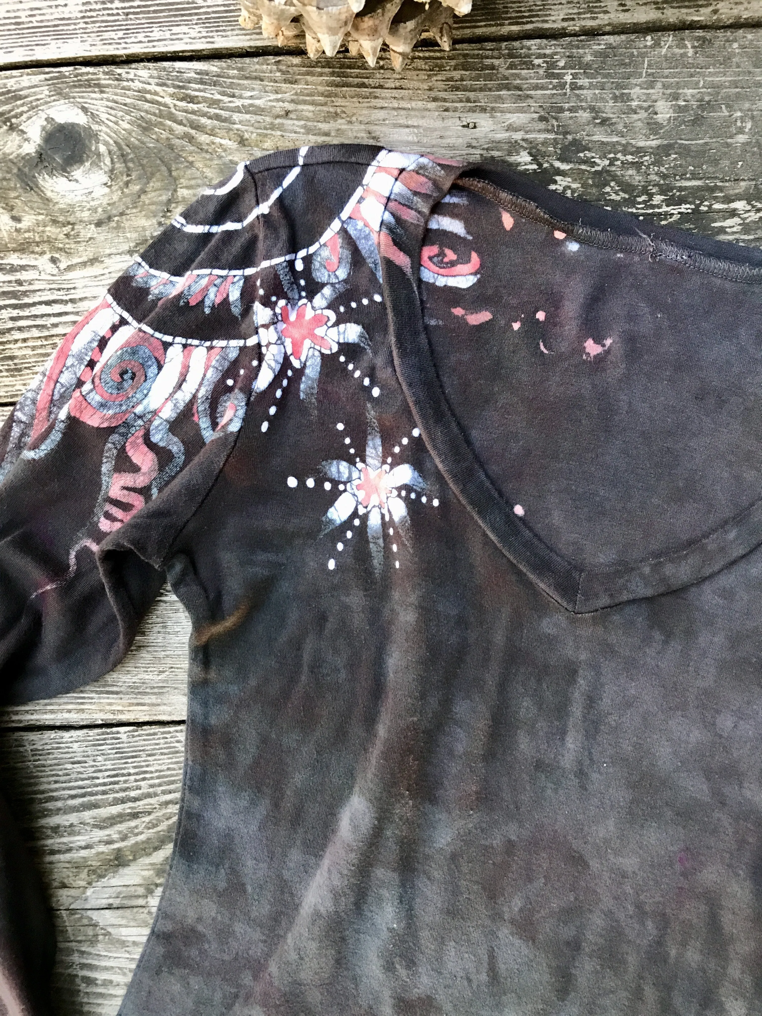 Brave The Storm Handmade Long Sleeve Batik Top