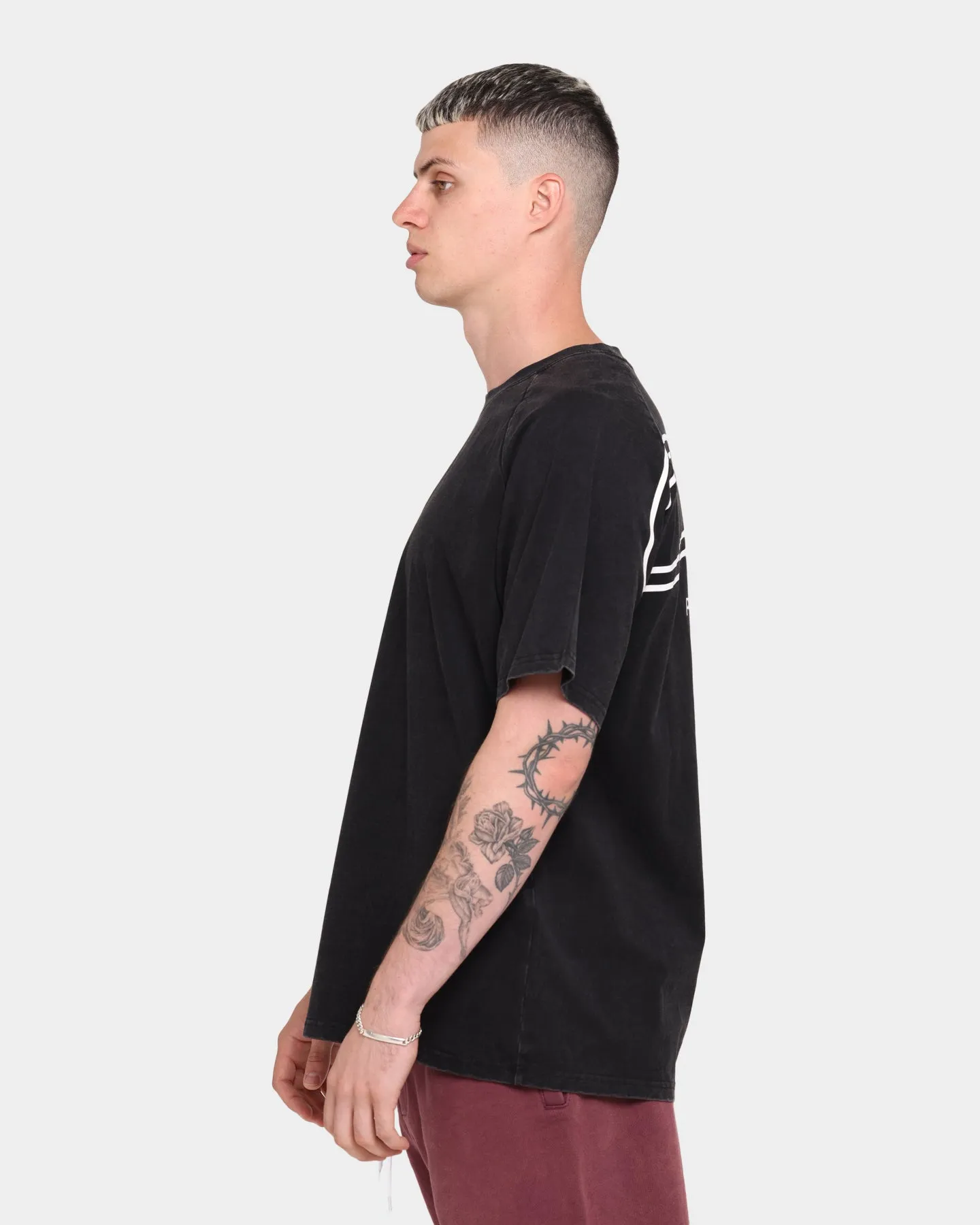 Carré PC Wash Double Up Short Sleeve T-Shirt Washed Black