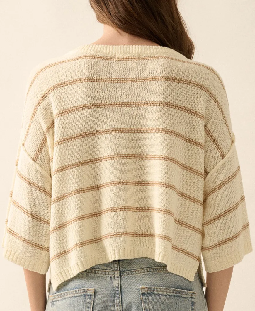 Clayton Brown Sweater Blouse