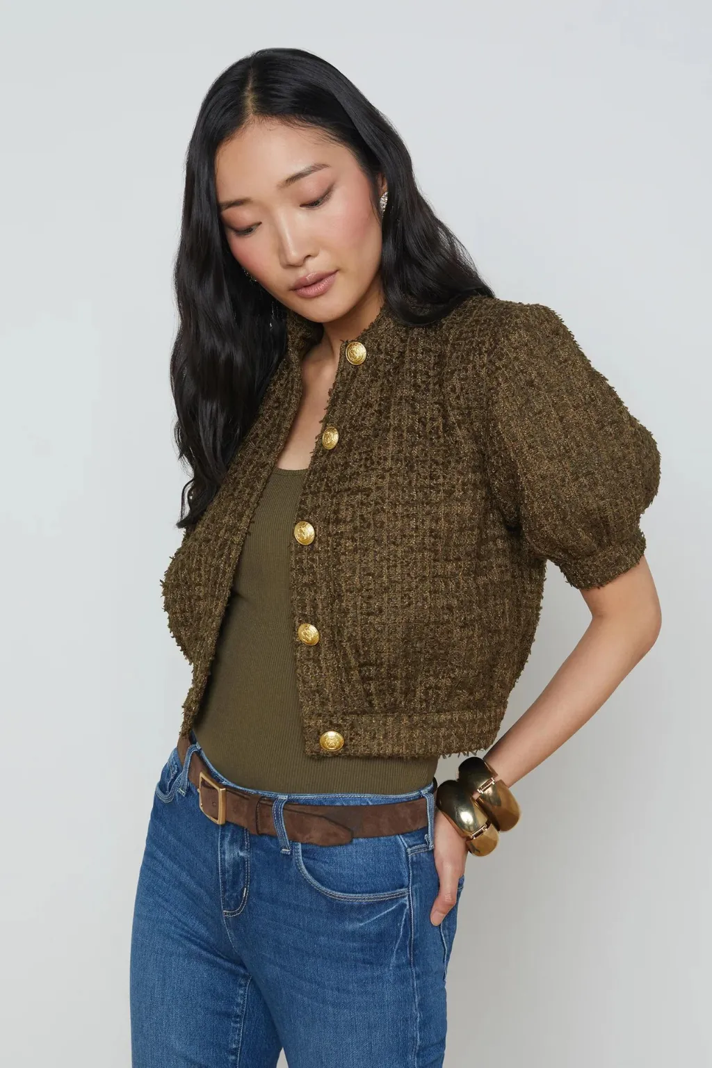 Cove Cropped Tweed Jacket