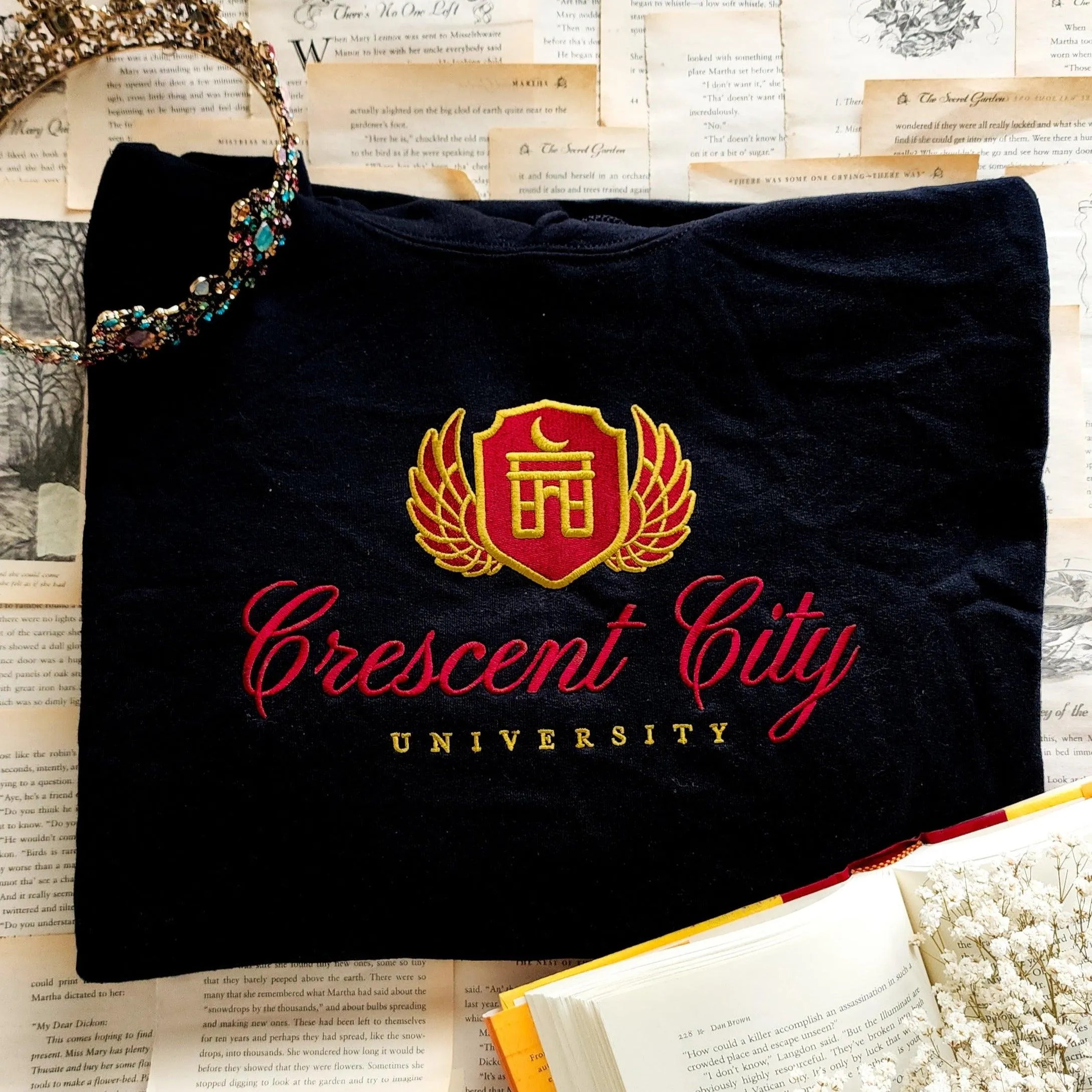 Crescent City University Embroidered Hoodie