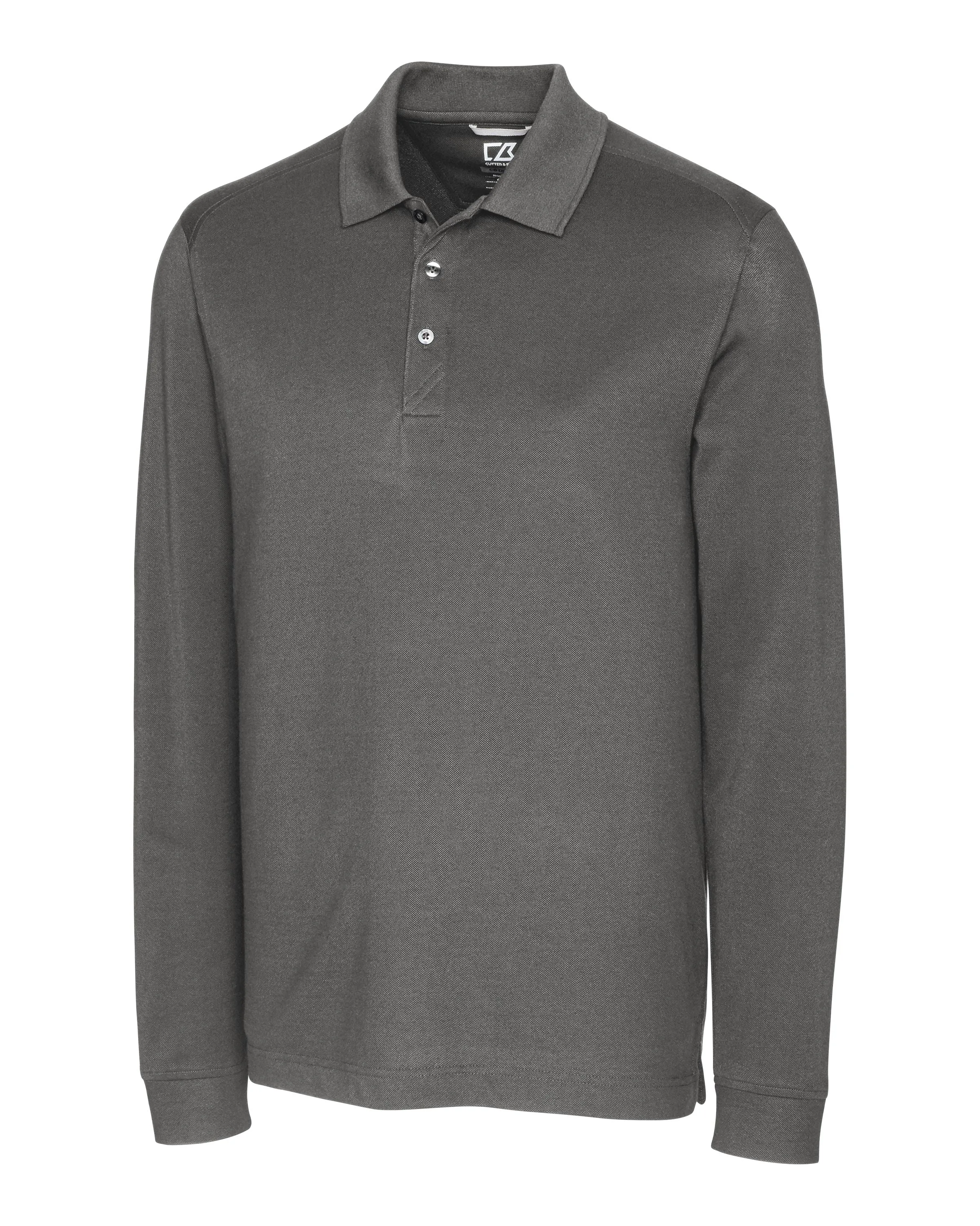 Cutter & Buck Advantage Tri-Blend Pique Mens Long Sleeve Polo