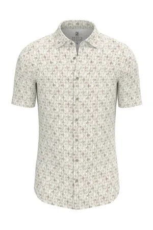 Desoto Geo Pattern Print Jersey Knit Short Sleeve Shirt