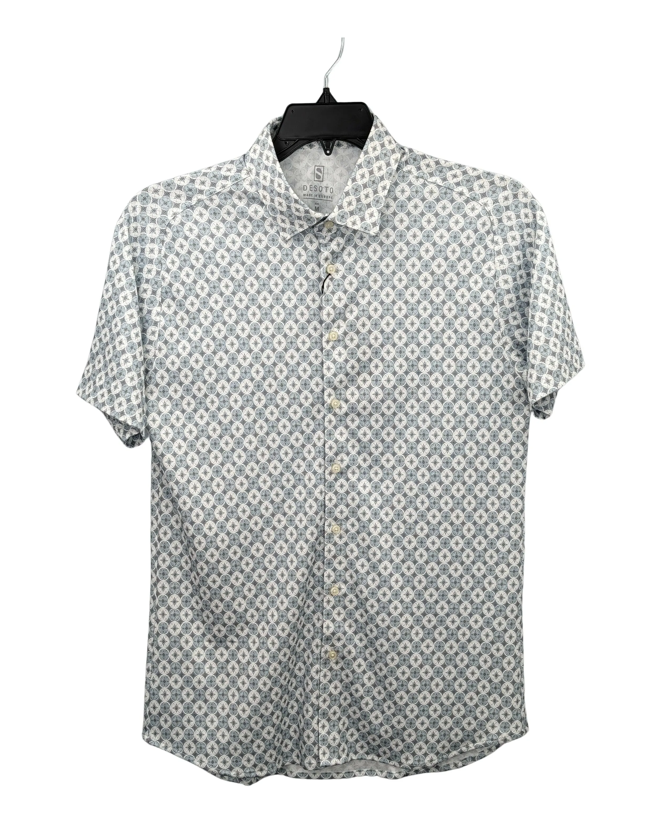 Desoto Geo Pattern Print Jersey Knit Short Sleeve Shirt