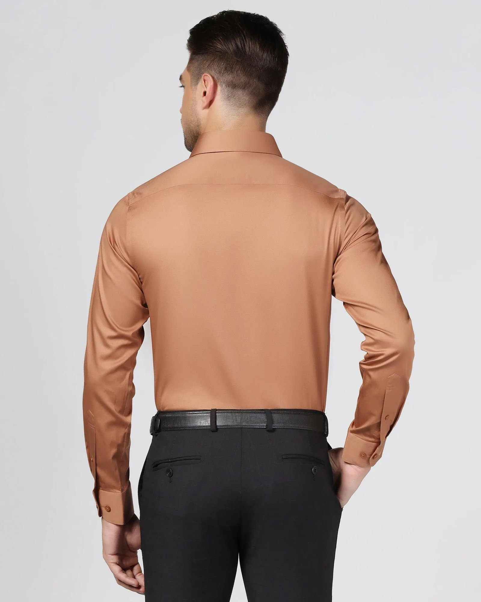 Formal Ochre Solid Shirt - Rolf