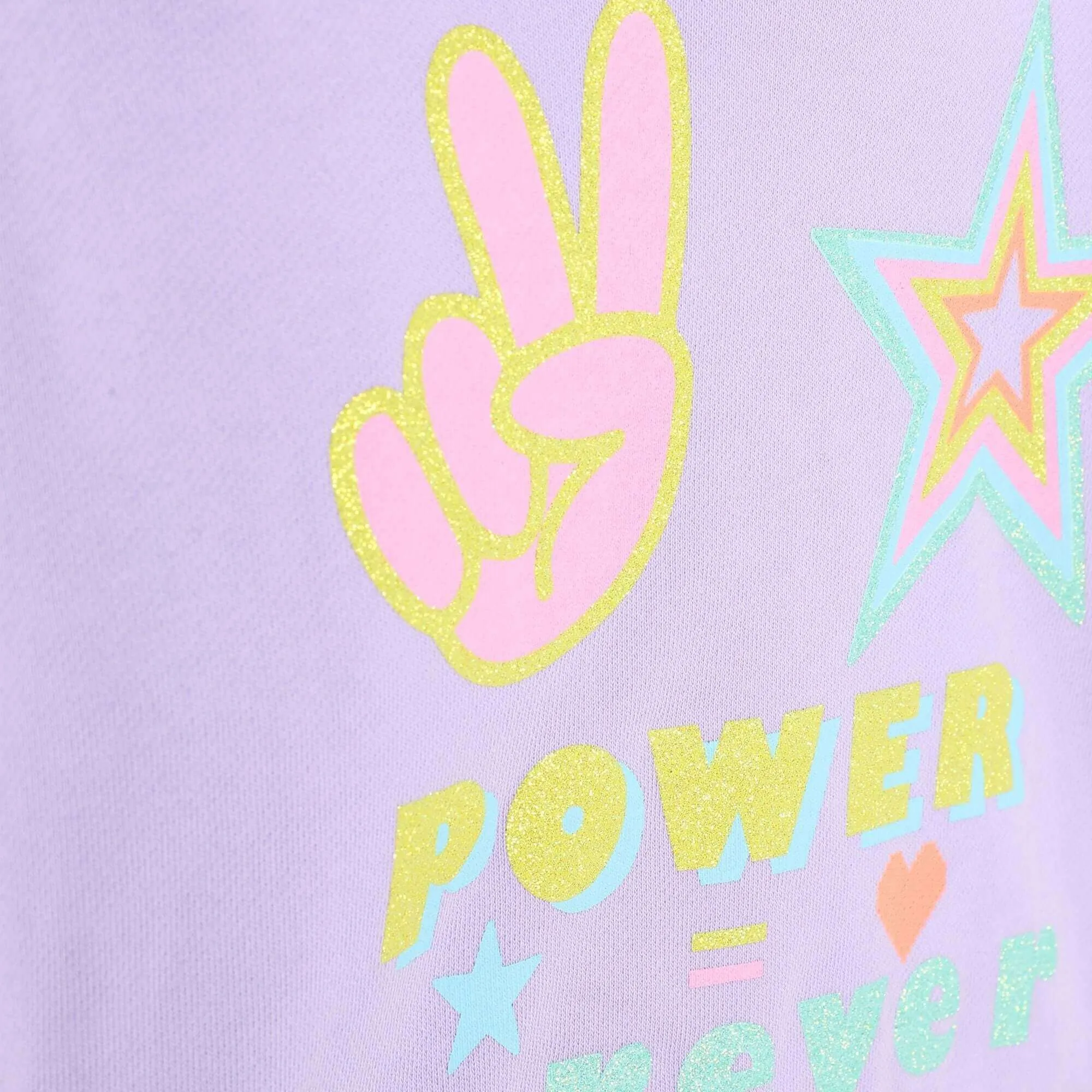 Girls Lilac Peace Hoodie