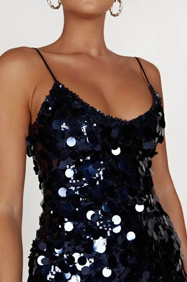 Giselle Disc Stylish Sequin Mini Dress