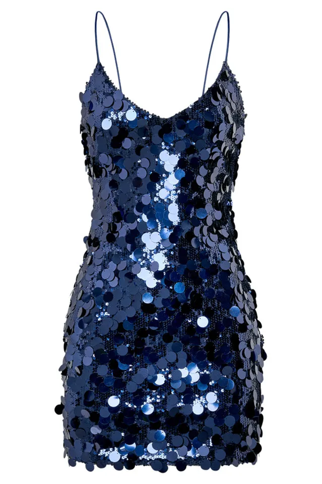 Giselle Disc Stylish Sequin Mini Dress