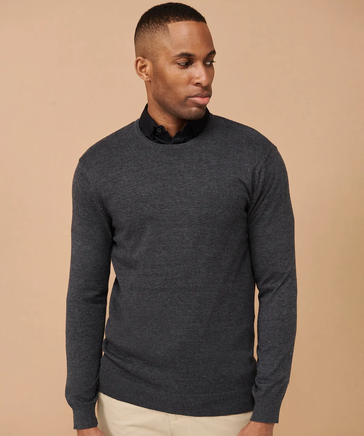 Grey Marl - Crew neck jumper