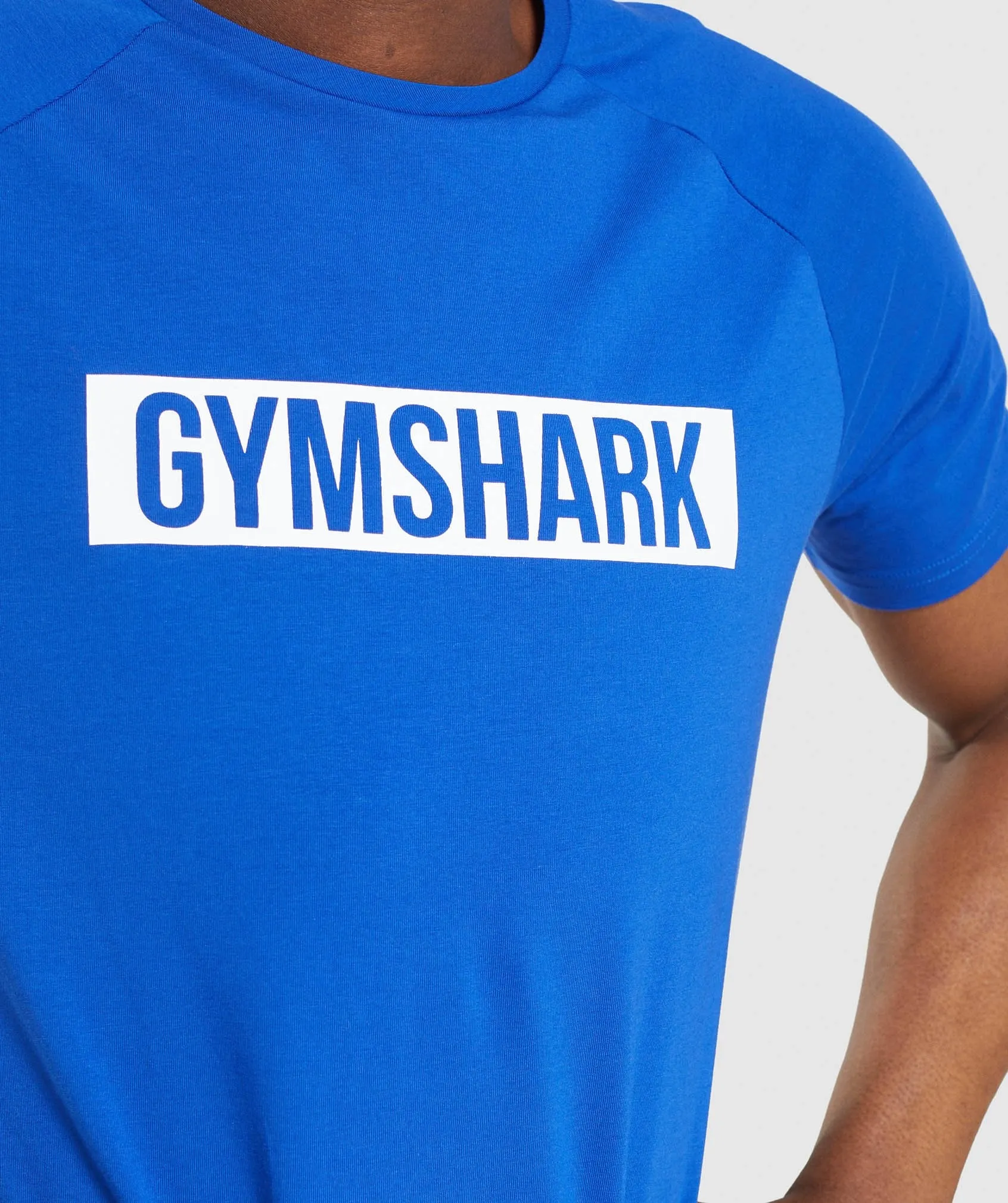 Gymshark Block T-Shirt - Blue/White