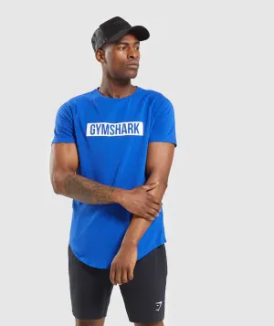 Gymshark Block T-Shirt - Blue/White