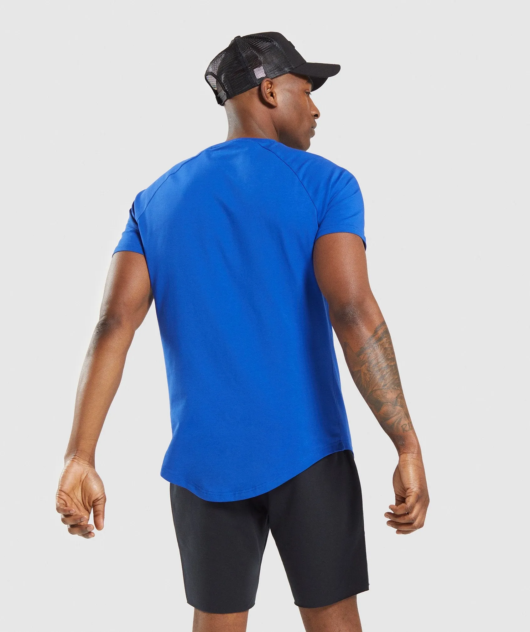 Gymshark Block T-Shirt - Blue/White