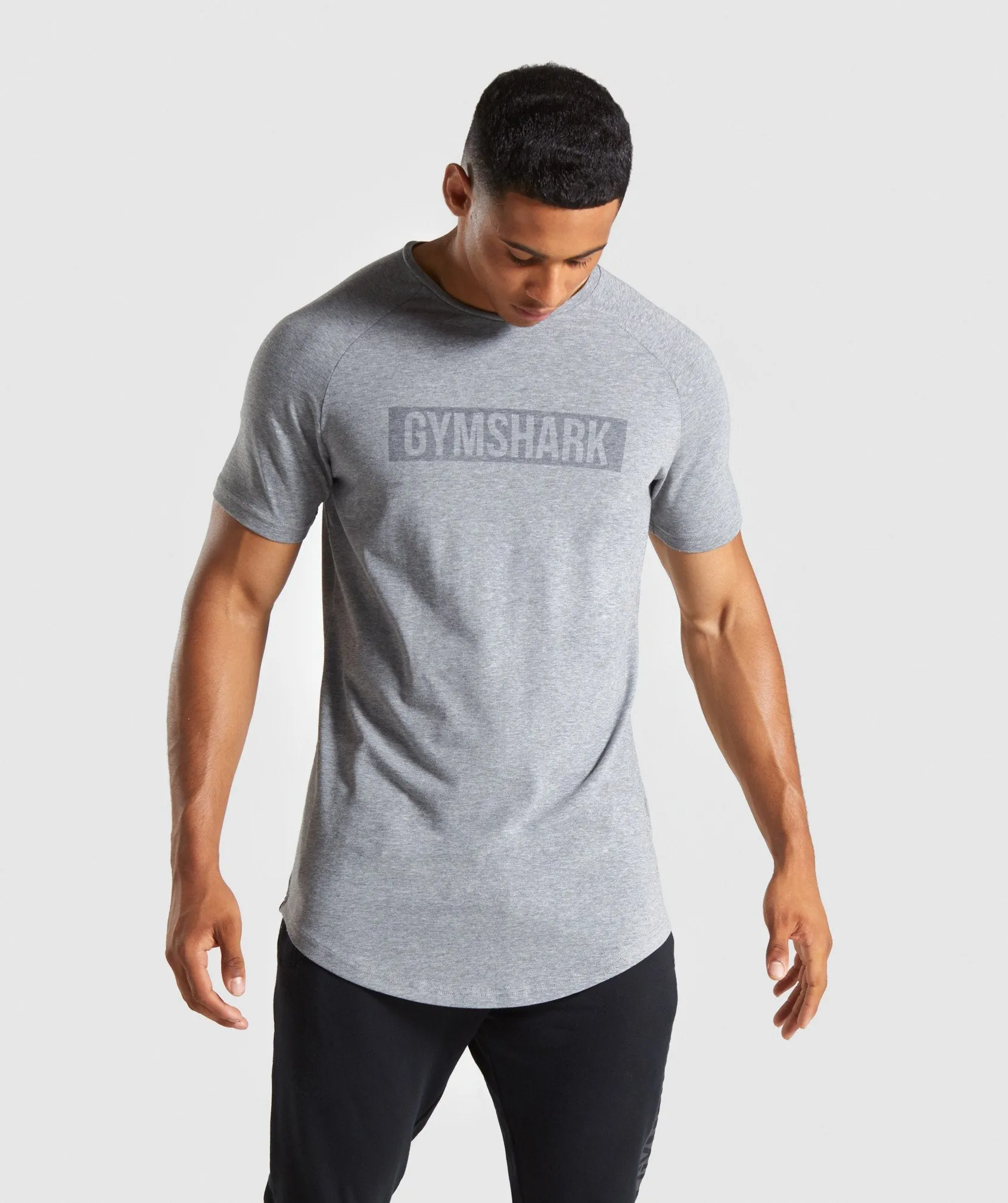 Gymshark Block T-Shirt - Grey Marl