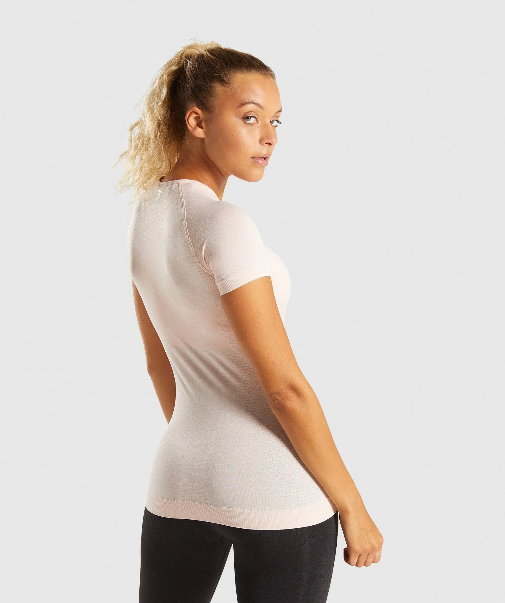 Gymshark Vital Seamless T-Shirt - Blush Nude Marl