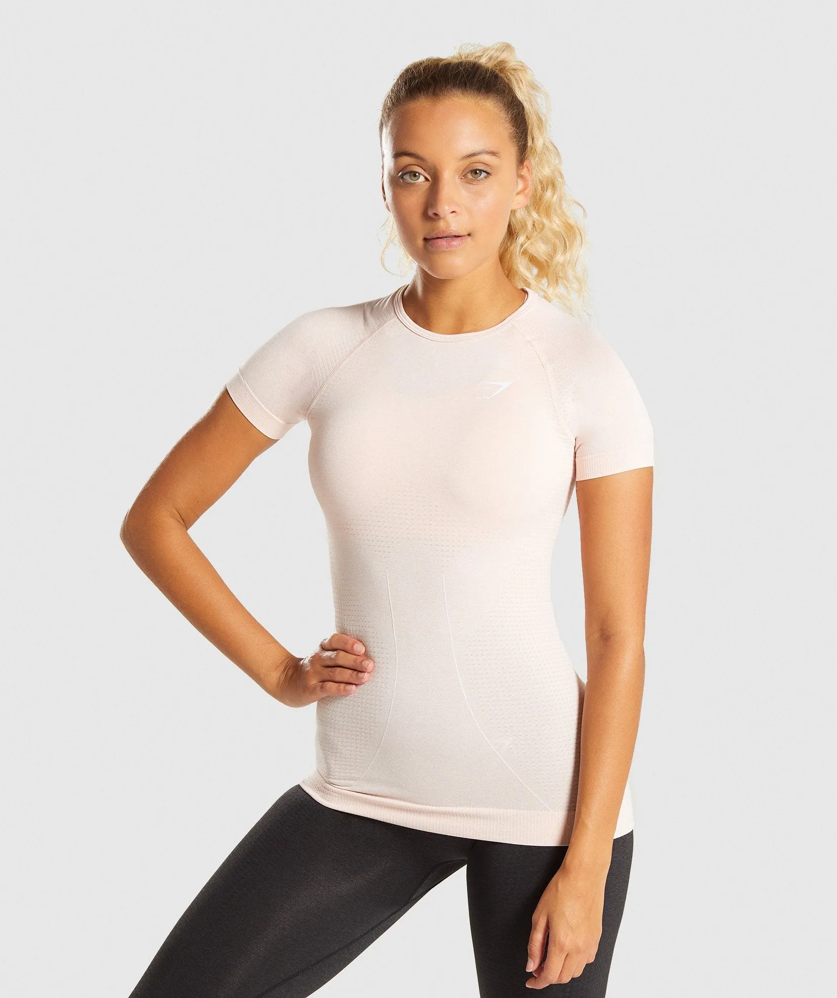 Gymshark Vital Seamless T-Shirt - Blush Nude Marl