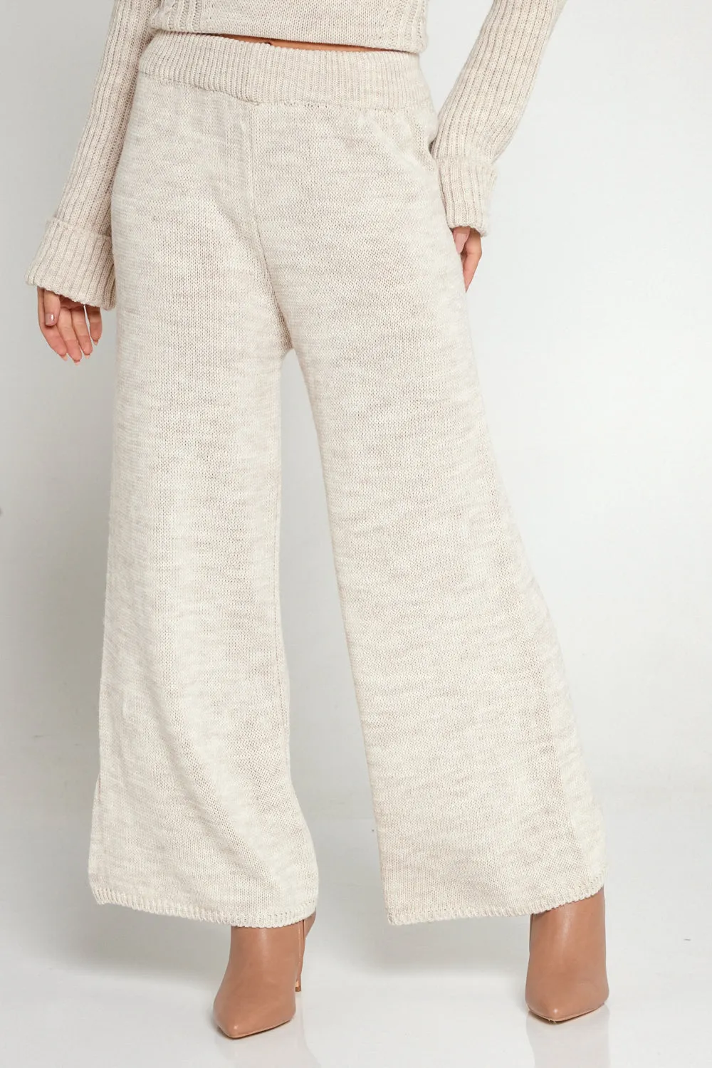 Hathaway Knit Jumper & Pant Set - Cream