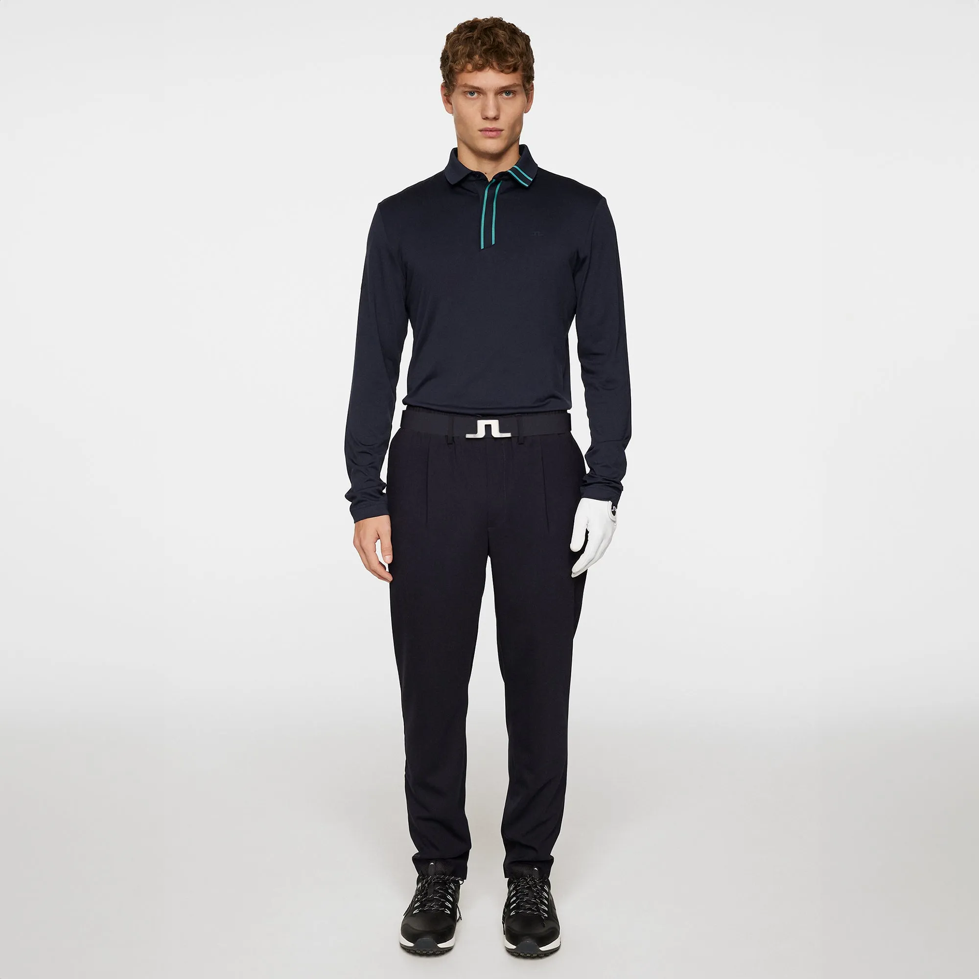 J.Lindeberg Golf x Glenmuir Viktor Long Sleeve Polo Shirt