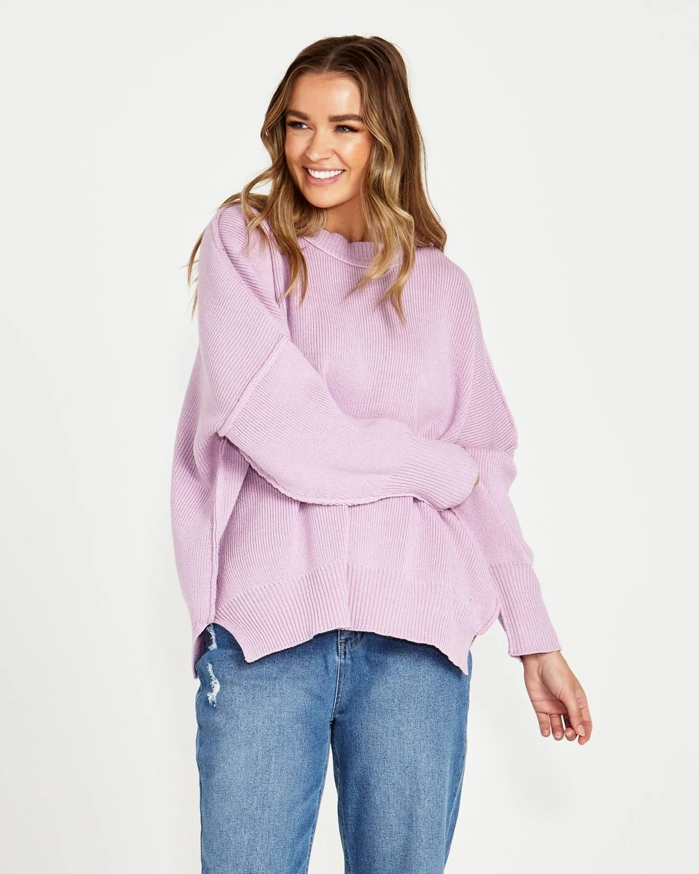 Leora Knit jumper -Lilac