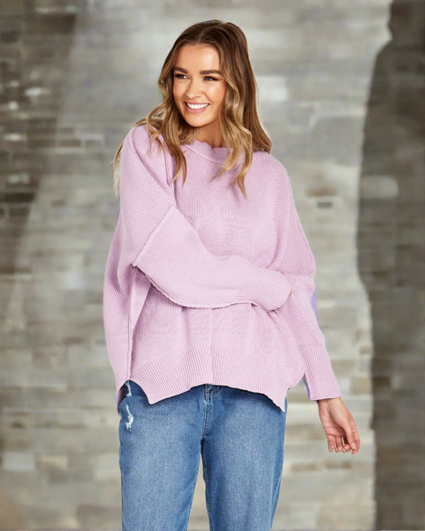 Leora Knit jumper -Lilac