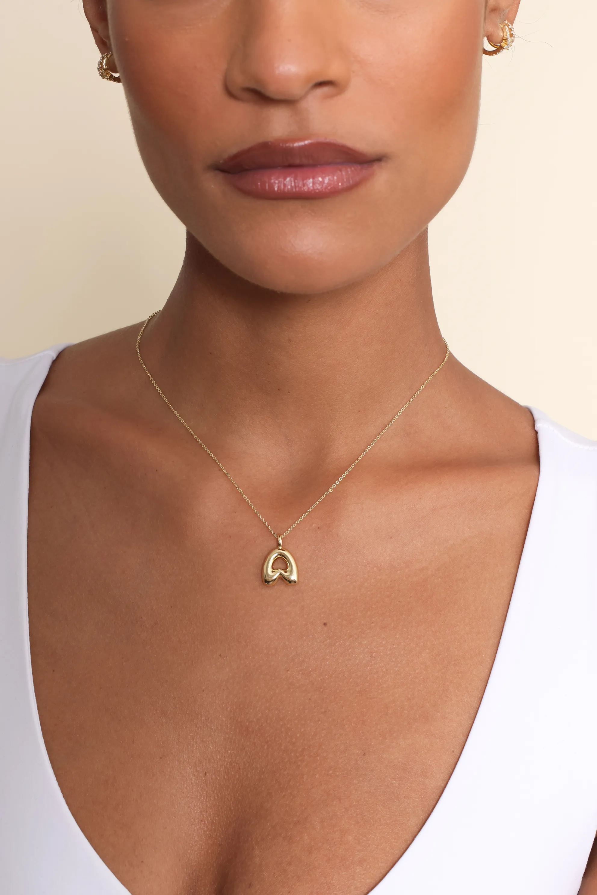 Maisie Bubble Initial Necklace