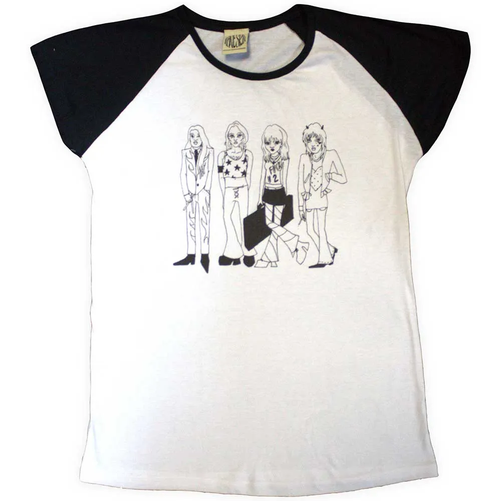 Maneskin Unisex Raglan T-Shirt: Mini Doodles