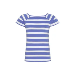 Melanie Striped Short Sleeve Tee - Blue/Pearl