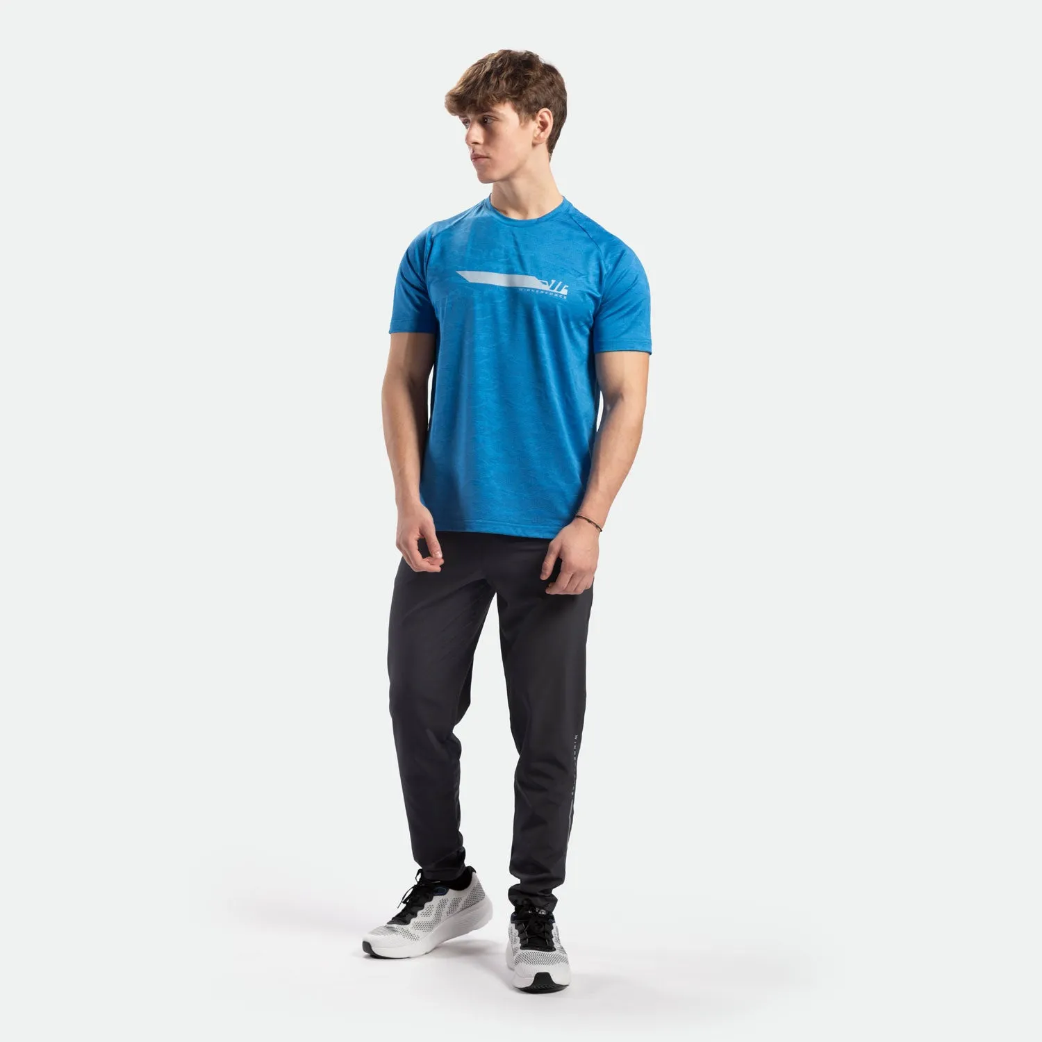 MEN-GO BEYOND-CAMO-T-SHIRT (AZURE-BLUE)