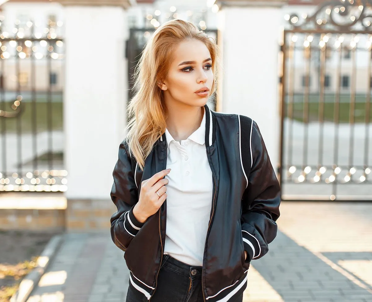 *Metallic Cropped Jacket