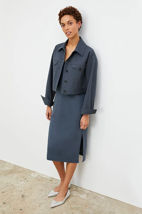 M.M. LAFLEUR - Anna Jacket - Eco Better Than Denim :: Dusty Indigo