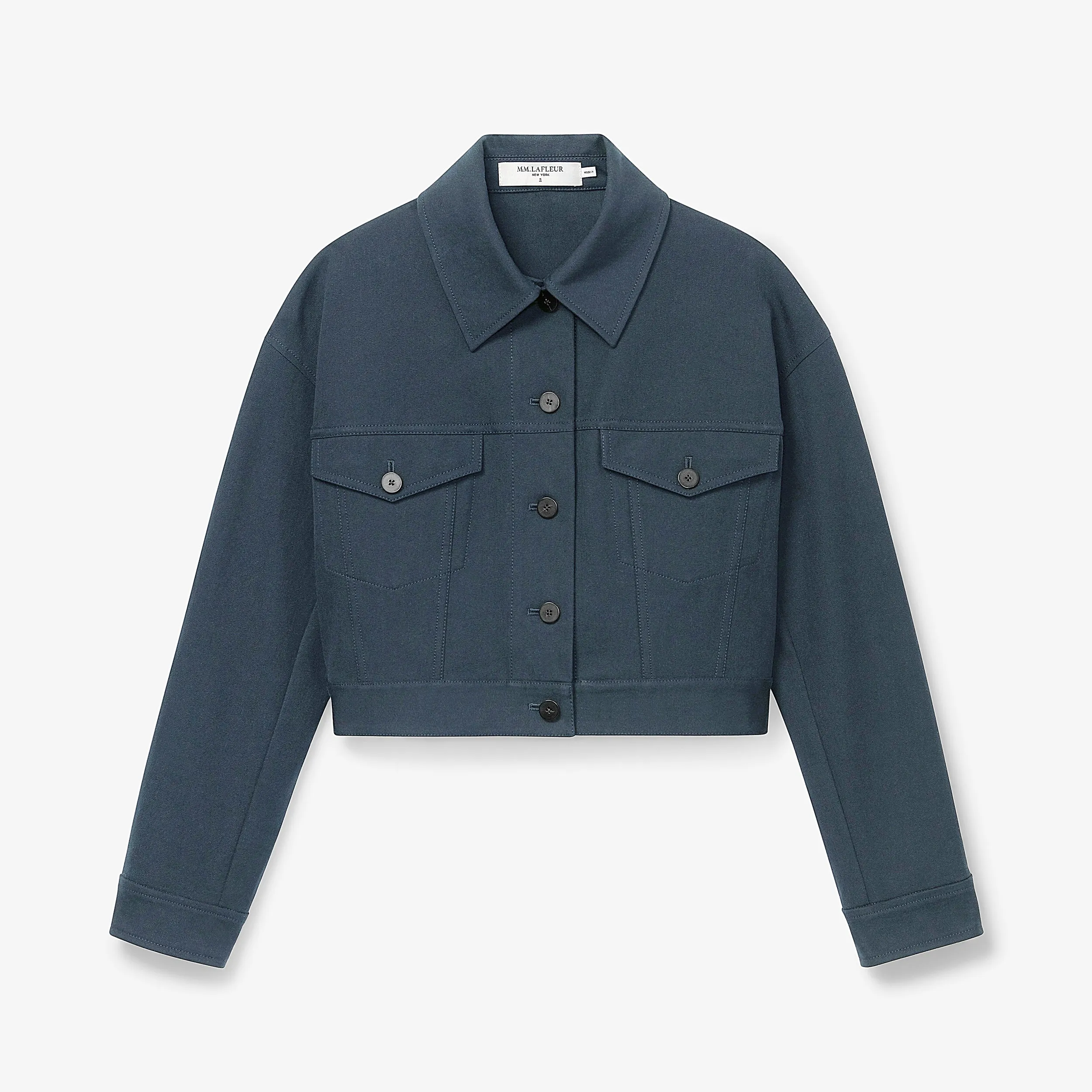 M.M. LAFLEUR - Anna Jacket - Eco Better Than Denim :: Dusty Indigo