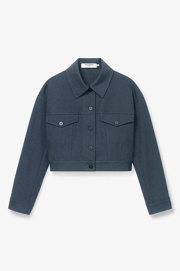 M.M. LAFLEUR - Anna Jacket - Eco Better Than Denim :: Dusty Indigo