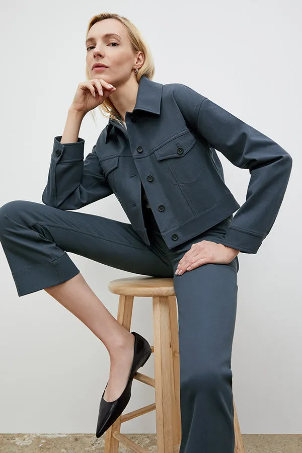 M.M. LAFLEUR - Anna Jacket - Eco Better Than Denim :: Dusty Indigo