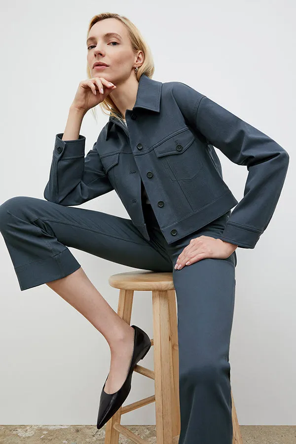 M.M. LAFLEUR - Anna Jacket - Eco Better Than Denim :: Dusty Indigo