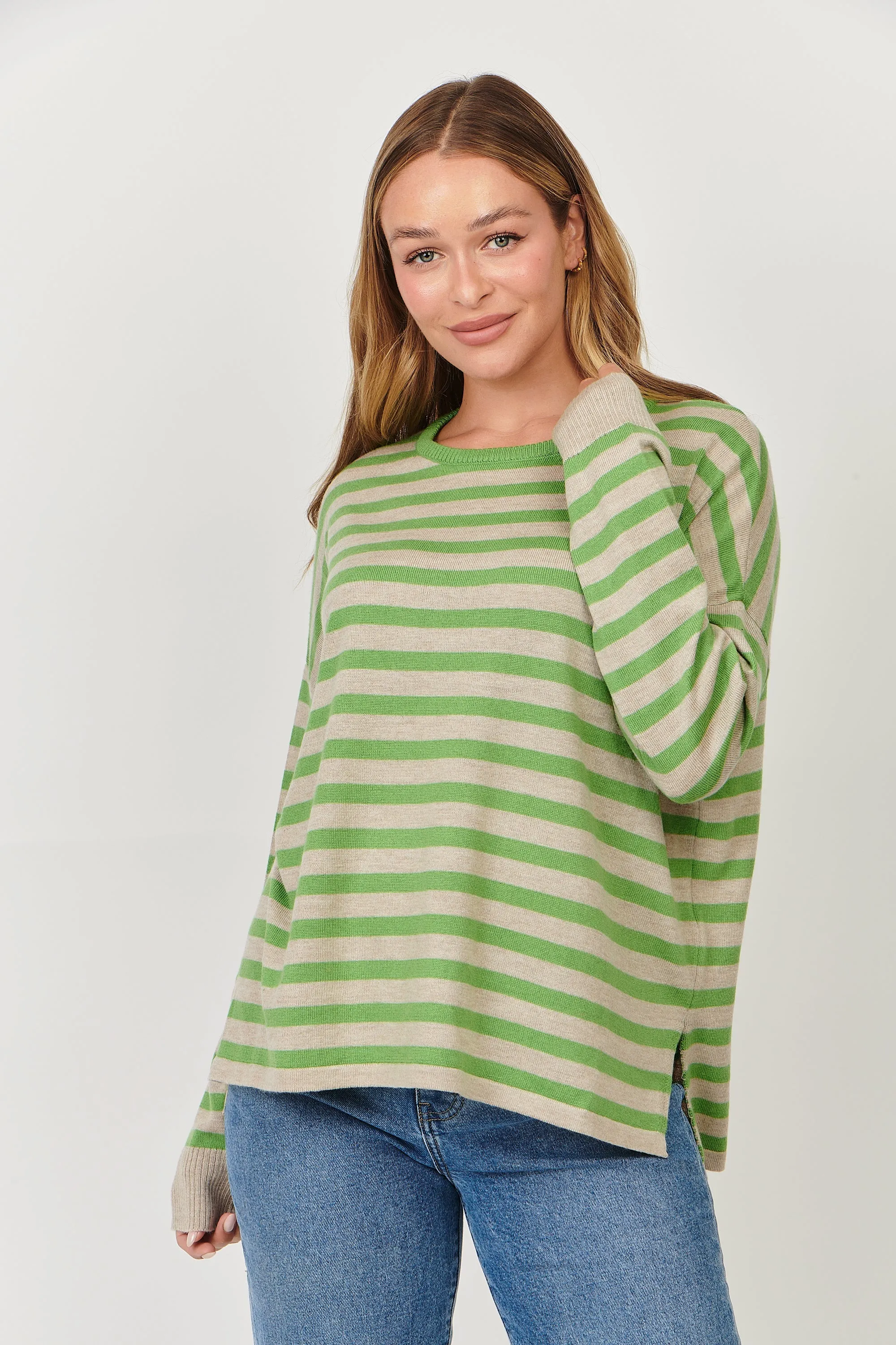 Namastai - Cashmere Blend Jumper Apple Stripe