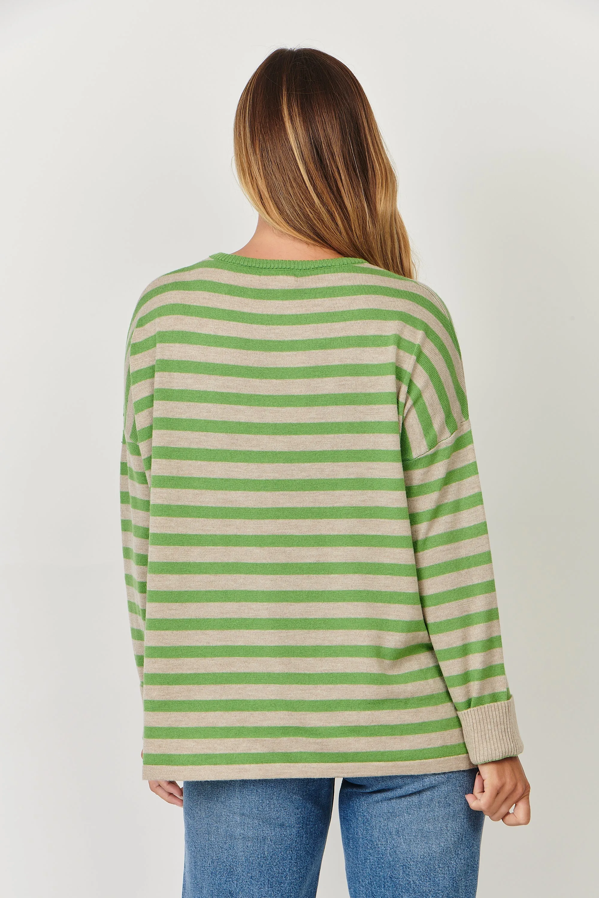 Namastai - Cashmere Blend Jumper Apple Stripe