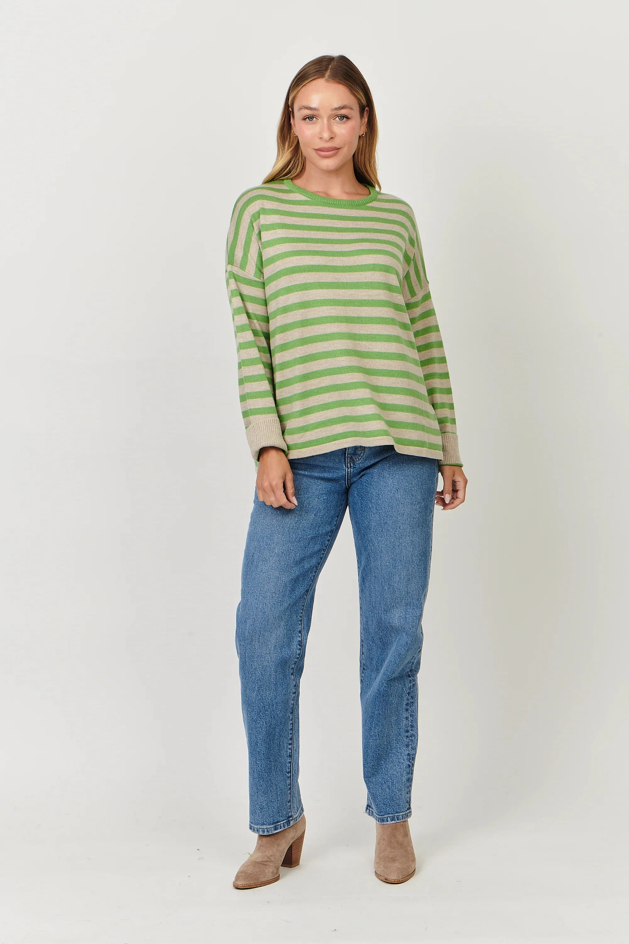 Namastai - Cashmere Blend Jumper Apple Stripe