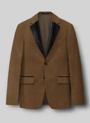 Napolean Rust Wool Tuxedo Jacket