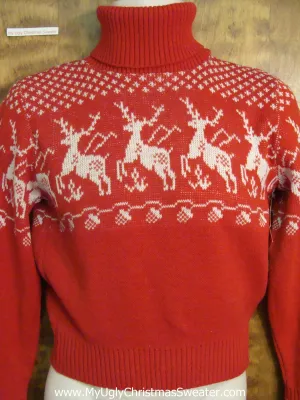 Reindeer Nordic Patterned Ugly Sweater for Xmas