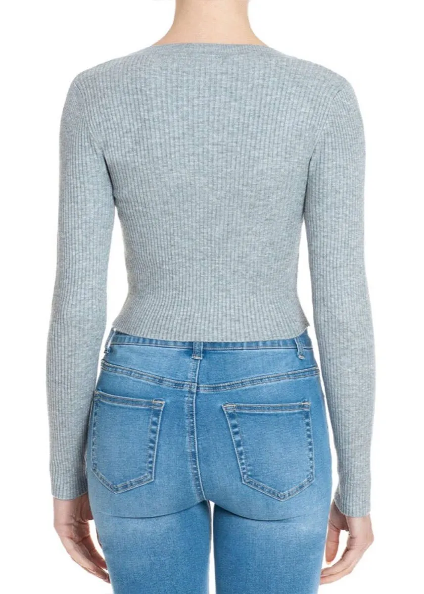 Remi Ribbed Cropped Sweater Top