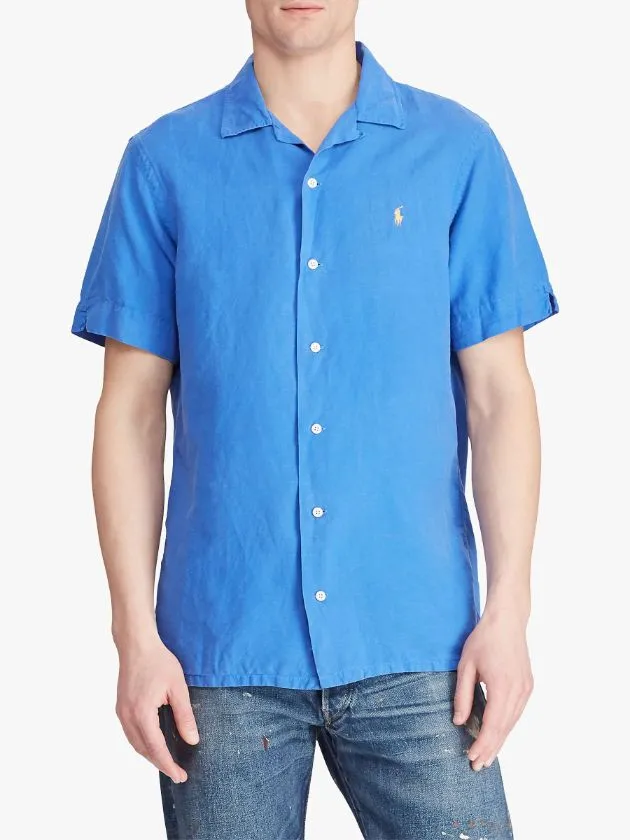 Short Sleeve Cuban Collar Shirt