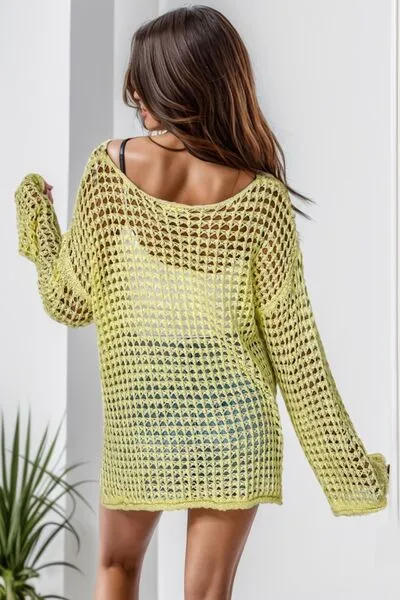 TEEK - Wide Mesh Knit Top