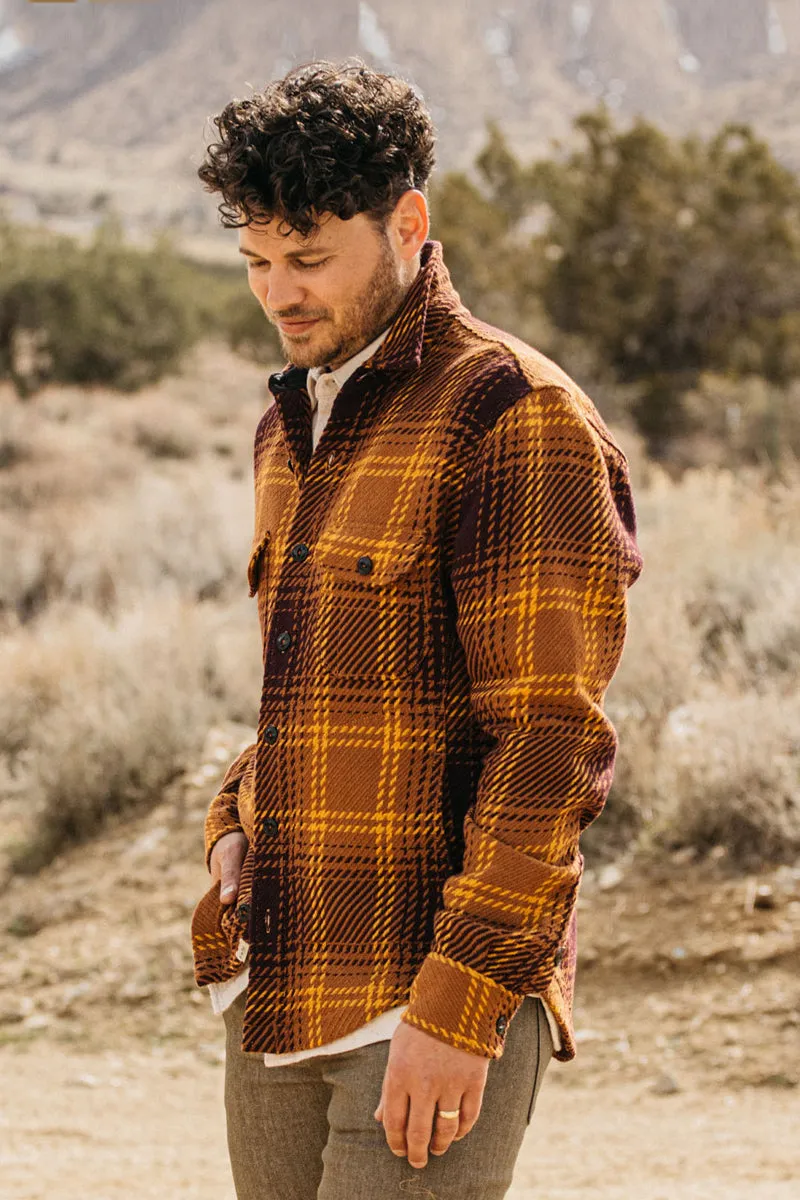 The Anvil 13oz Loose Weave Plaid - Brown