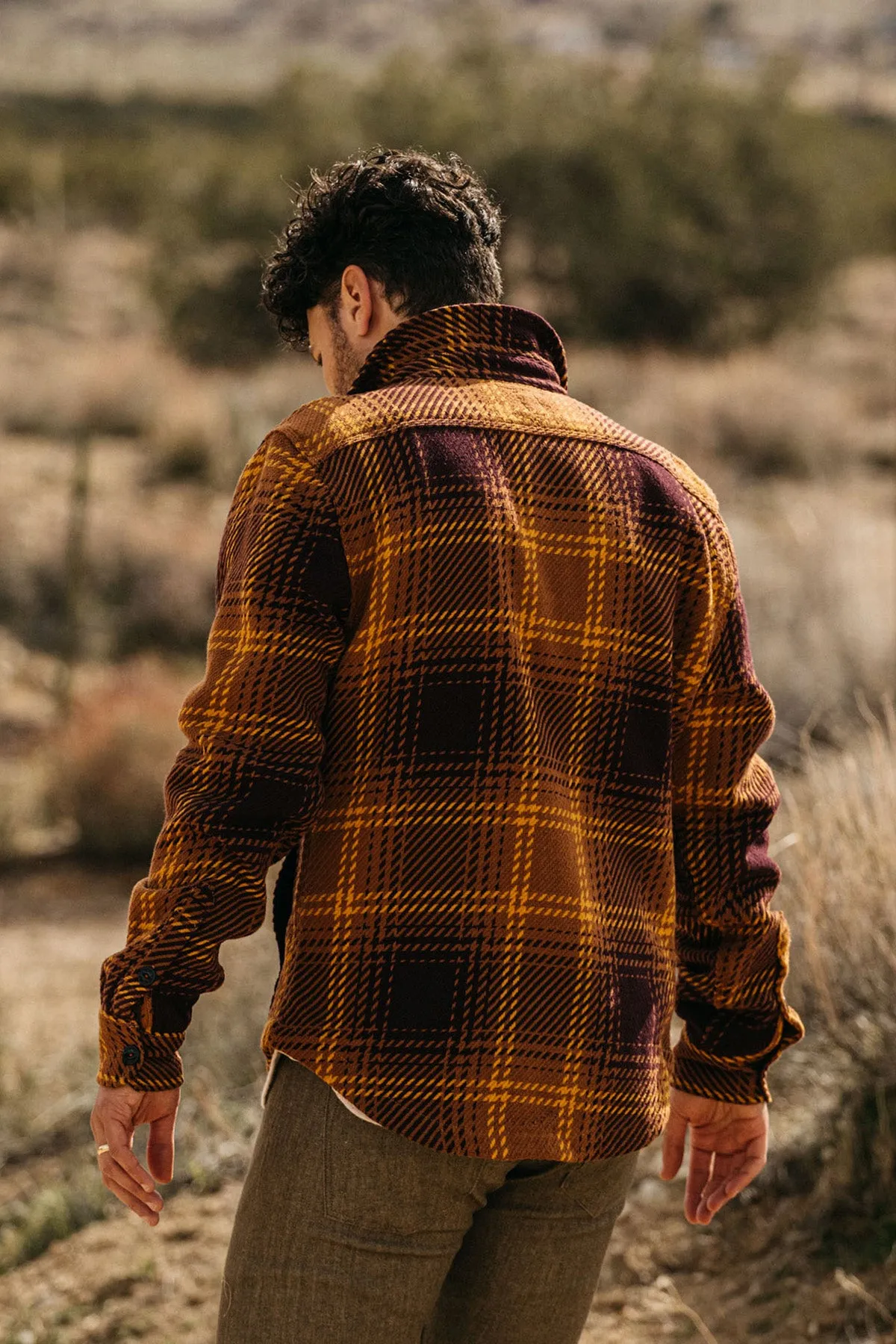 The Anvil 13oz Loose Weave Plaid - Brown