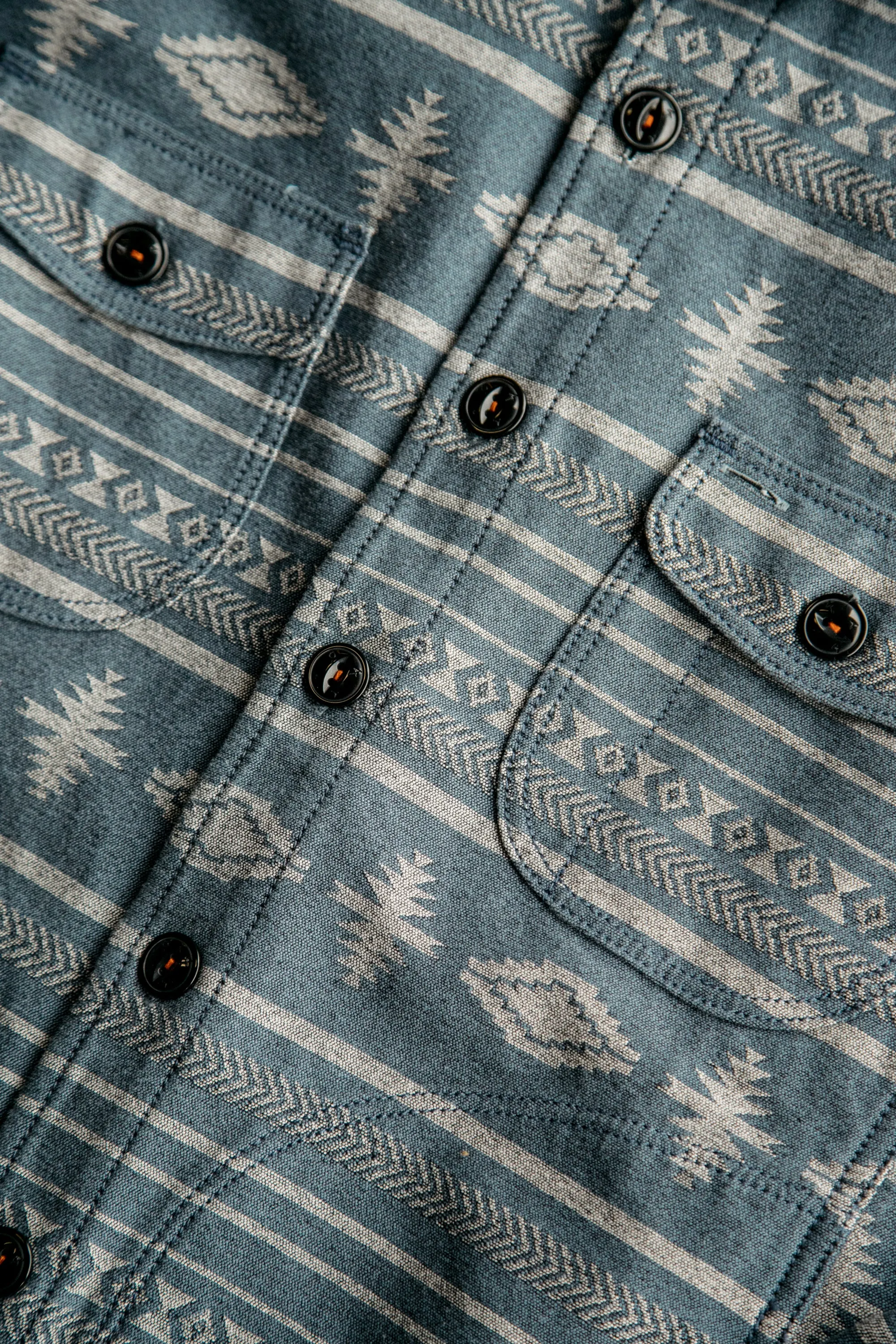 The Anvil Jacquard Jacket - Light Blue